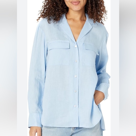 NEW Theory Notch Shirt Relaxed - Picture 6 of 7